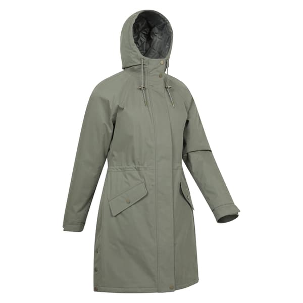 Mountain Warehouse Dam/Dam Polperro Lättviktig Vadderad Jacka Khaki Green 14 UK