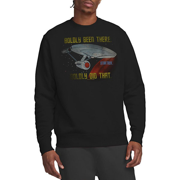 Star Trek Unisex Vuxen Boldly Did That Sweatshirt XXL Svart Black XXL