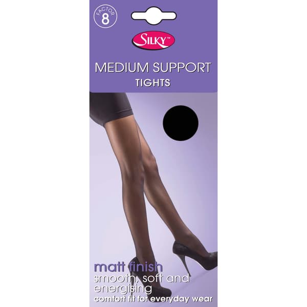 Silky Dam Medium Support Tights (1 Par) Medium (91-107 cm) Sh Sherry Medium (36”-42”)