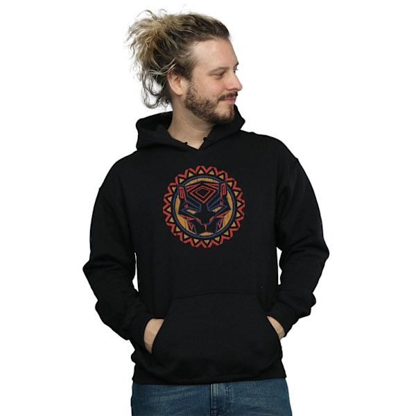 Marvel Herr Svart Panther Tribal Panther Icon Hoodie M Svart Black M