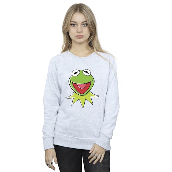 Disney Dam/Dam Muppets Kermit Head Sweatshirt S Sports Grå Sports Grey S