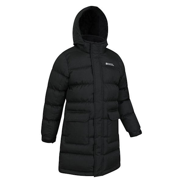 Mountain Warehouse Vattentät Padderad Jacka för Barn/Ungdomar, Lång Black 7-8 Years