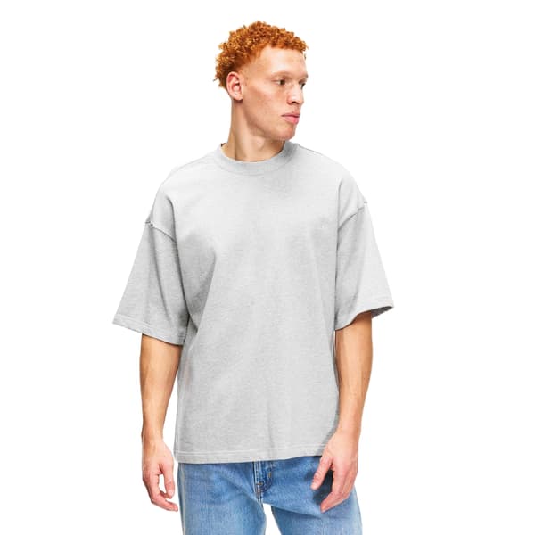 Calvin Klein Herr Logotyp Rundhalsad T-shirt M Gråmelerad Grey Heather M