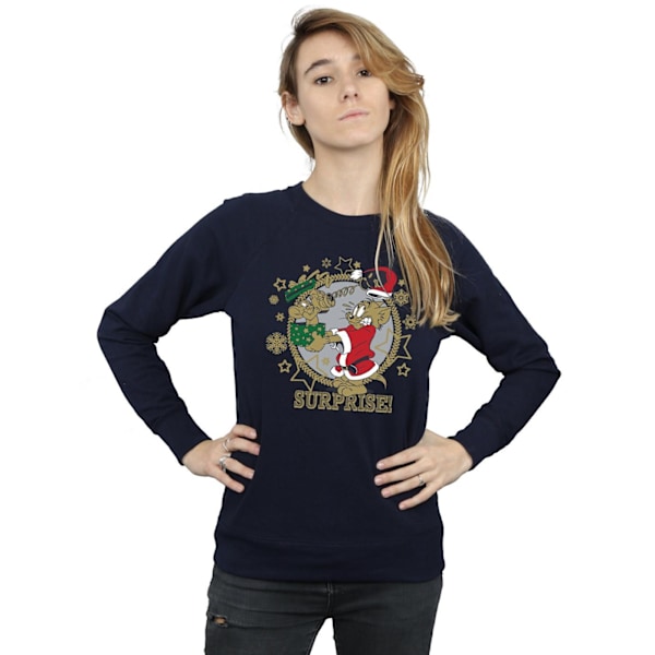 Tom And Jerry Dam/Damer Jul Överraskning Sweatshirt M Marinblå Navy Blue M