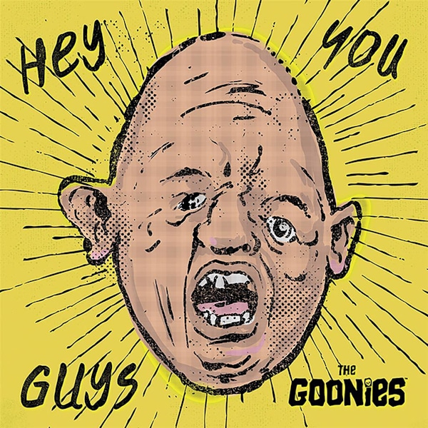 The Goonies Hey You Guys Canvas Print 30cm x 40cm Gul/Kräm/ Yellow/Cream/Black 30cm x 40cm