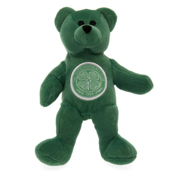 Celtic FC Crest Mini Plyschbjörn En Storlek Grön Green One Size