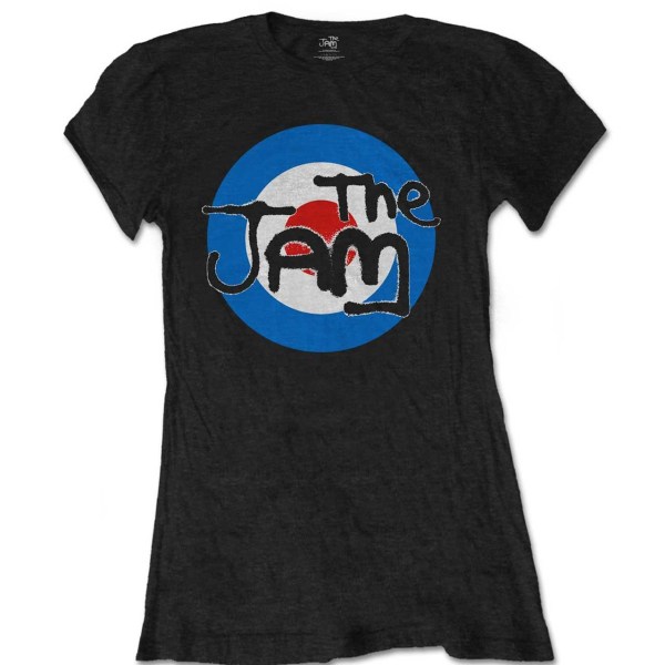 The Jam Dam/Kvinnor Target Logo Bomull T-shirt S Svart Black S