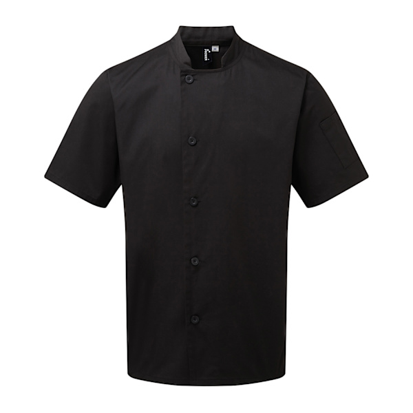 Premier Unisex Vuxen Essential Kortärmad Kockjacka XS Bla Black XS
