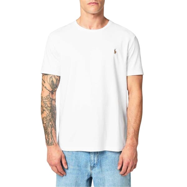 Ralph Lauren Herr Pima Bomull Regular T-Shirt L Vit White L