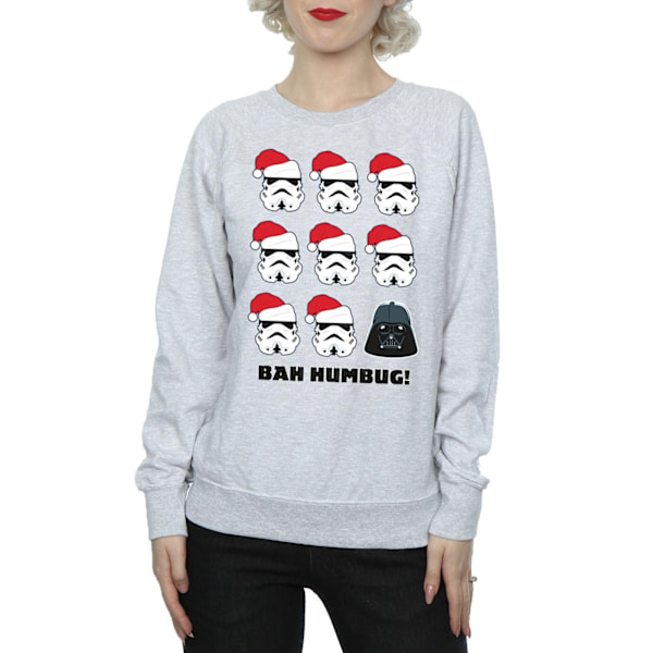 Star Wars Dam/Damer Jul Humbug Sweatshirt XXL Sports Sports Grey XXL