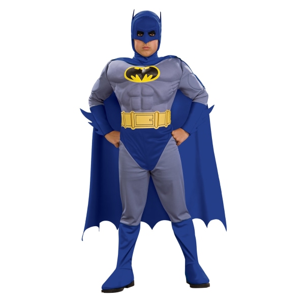 Batman Boys Deluxe Muscles Costume S Grå/Blå Grey/Blue S