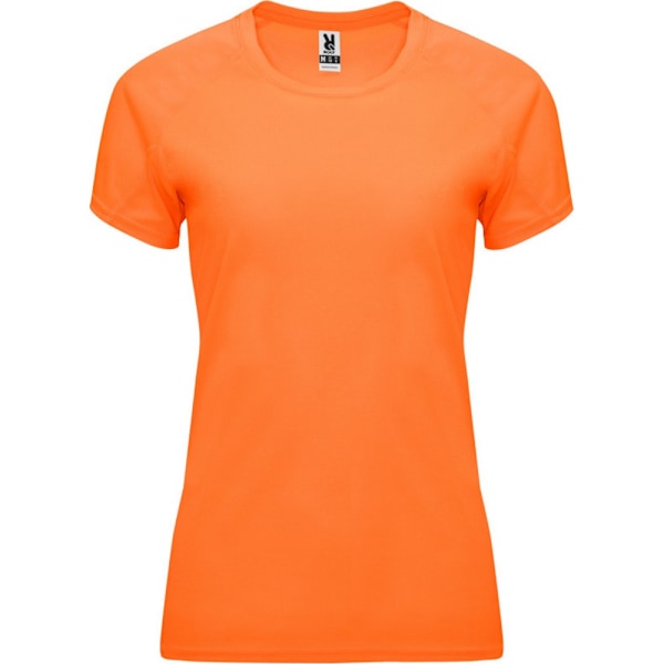 Roly Dam/Kvinnor Bahrain Kortärmad Sport T-Shirt XXL Flu Fluorescent Orange XXL