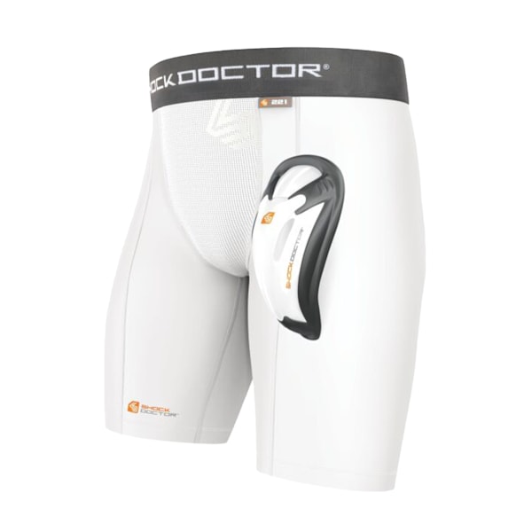 Shock Doctor Core Kompressionshorts XL Vit White XL