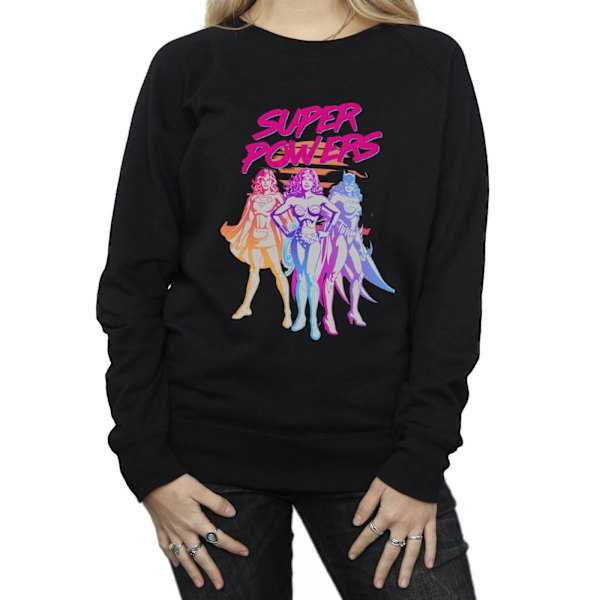 DC Comics Dam/Kvinnor Super Powers Neon Tropics Sweatshirt XL Black XL