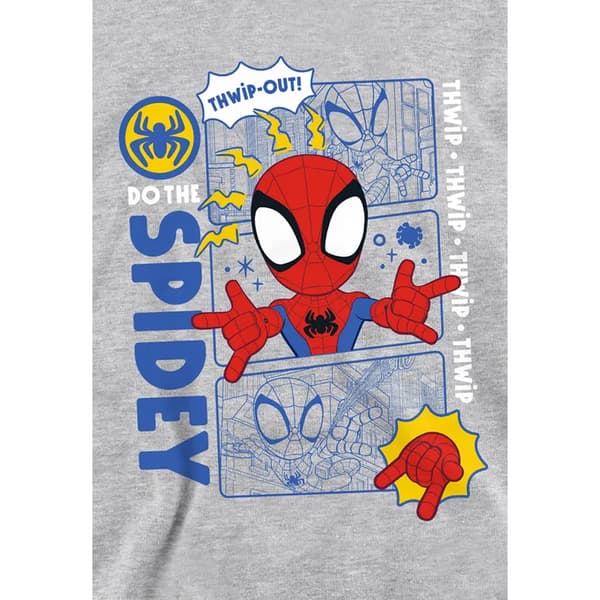 Spidey And His Amazing Friends Barn/Kids Comic Pull Over H Athletic Heather 7-8 Years