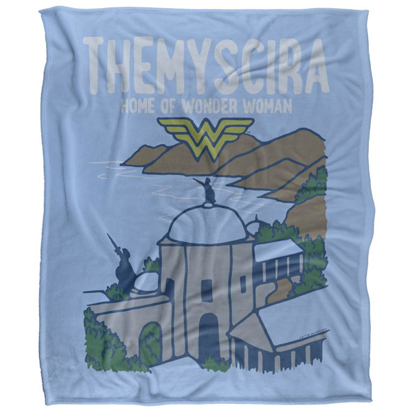 Wonder Woman Themyscira Filt En Storlek Flerfärgad Multicoloured One Size