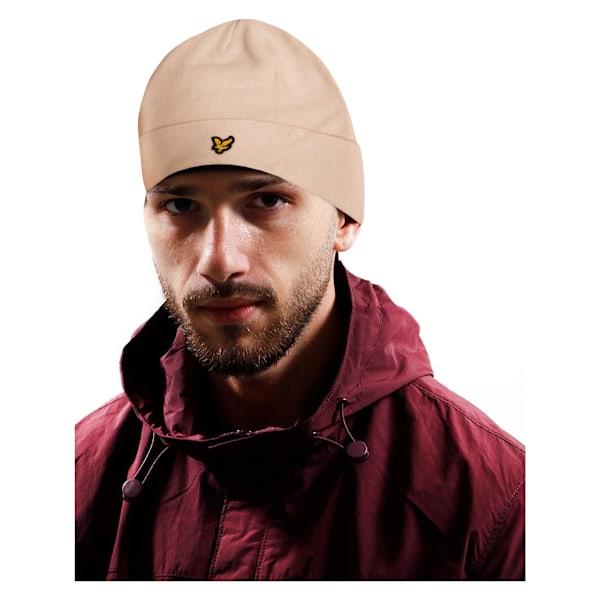 Lyle & Scott Unisex Beanie i Pastellrosa, One Size Pastel Pink One Size
