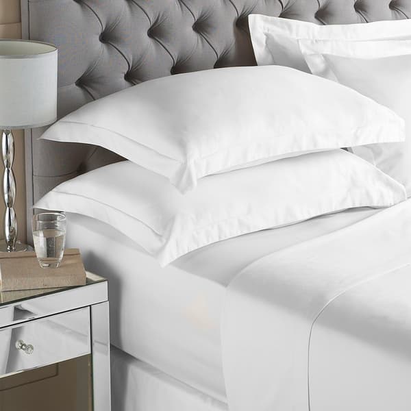 Paoletti Bomullslakan Dubbelsäng Vit White Double
