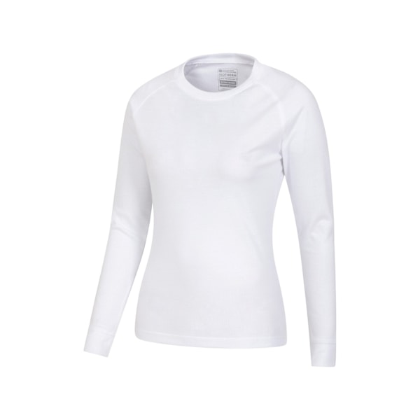 Mountain Warehouse Dam Talus Långärmad Topp för Kvinnor 18 UK Vit White 18 UK