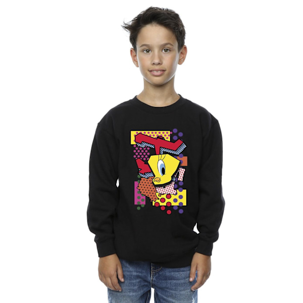 Looney Tunes Boys Tweety Pop Art Sweatshirt 9-11 år Svart Black 9-11 Years