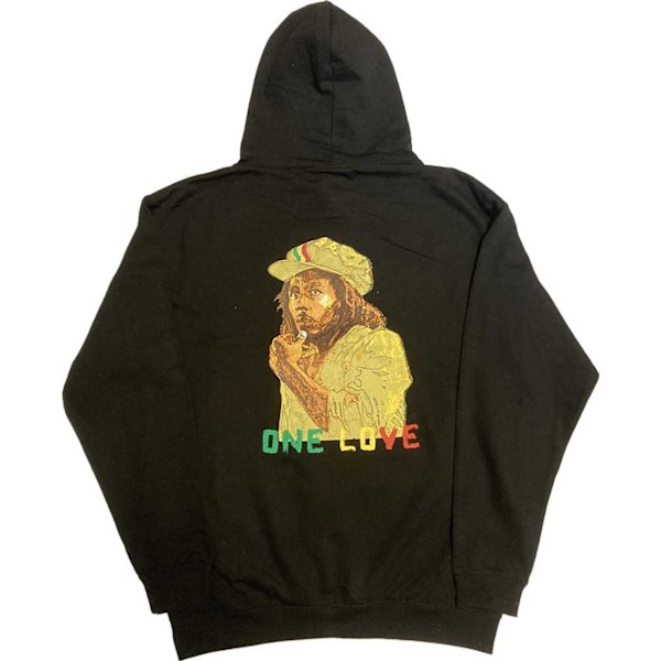 Bob Marley Unisex Vuxen Wailers One Love Porträtt Broderad P Black L