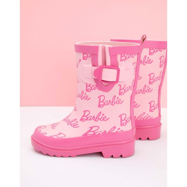 Barbie Childrens/Kids Wellington Boots 7 UK Child Pink Pink 7 UK Child