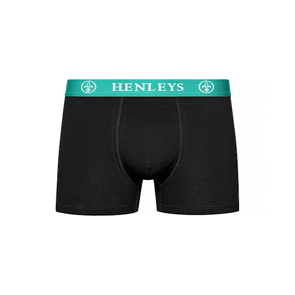 Henleys Mens Primas Boxer Shorts (3-pack) S Svart Black S