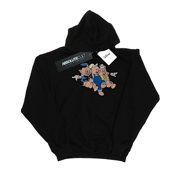 Disney Herr Tre Små Grisar Jump Hoodie XXL Svart Black XXL