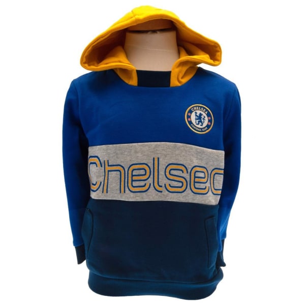 Chelsea FC Barn/Barn Färgblock Hoodie 12-18 Månader Blå Blue/Grey/Yellow 12-18 Months