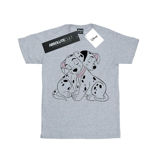 Disney Womens/Ladies 101 Dalmatians Puppy Love Bomull Boyfriend Sports Grey L