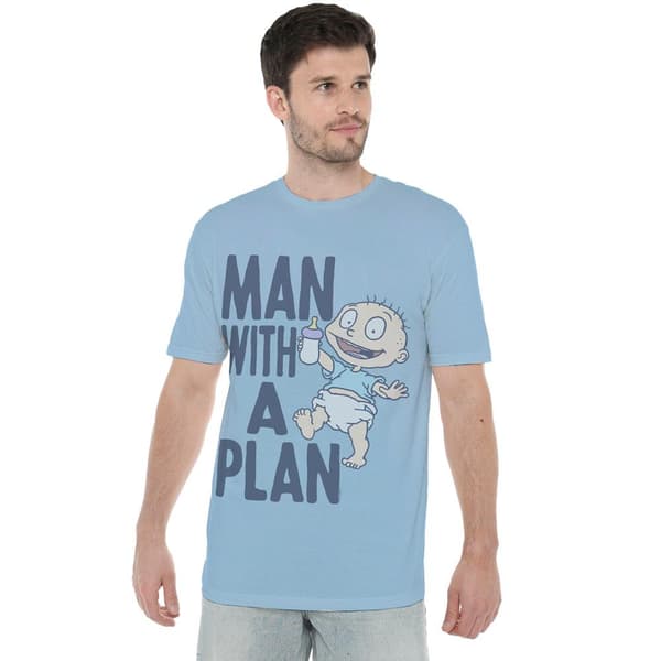Rugrats Herr Man With A Plan T-Shirt M Ljusblå Light Blue M