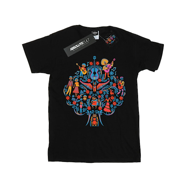 Disney Boys Coco Tree Pattern T-Shirt 7-8 år Svart Black 7-8 Years
