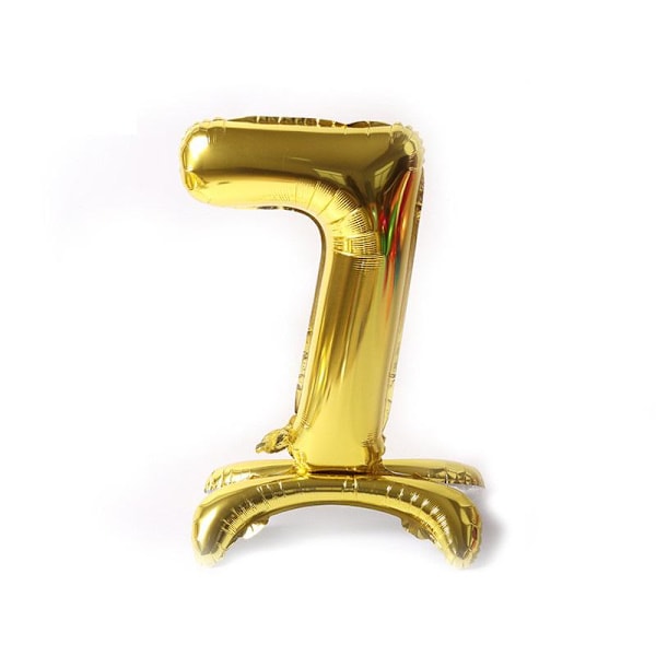 Realmax 7 Nummer Ballong En Storlek Guld Gold One Size
