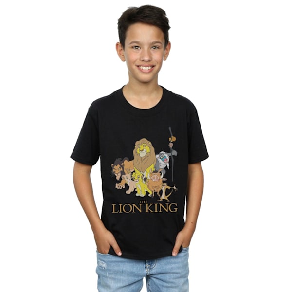 Disney Boys The Lion King Group T-Shirt 5-6 år Svart Black 5-6 Years