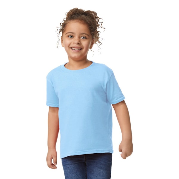 Gildan Barn/Barn Plain Bomull Tung T-shirt 4 År Ljus Light Blue 4 Years