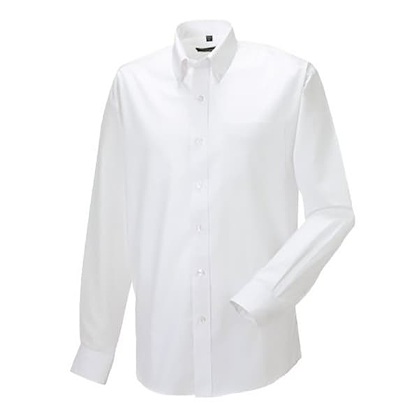 Russell Collection Herrskjorta Långärmad Easy Care Oxford 15.5 White 15.5inch