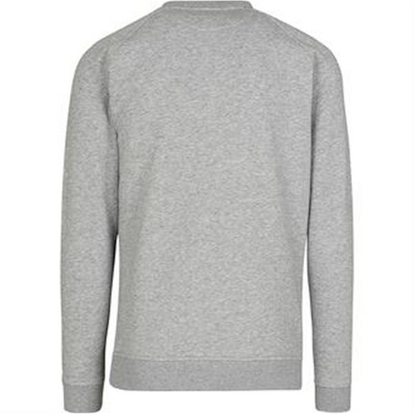 Bygg ditt varumärke Herr Raglan-ärm Crew Neck Sweat L Heather Heather Grey L