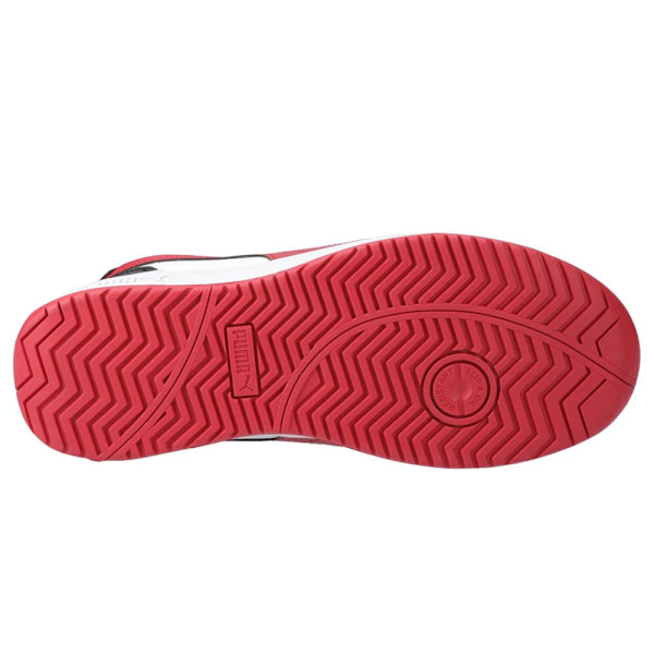 Puma Safety Frontcourt Läder Låga Säkerhetsskor för Män 7 UK Bl Black/White/Red 7 UK