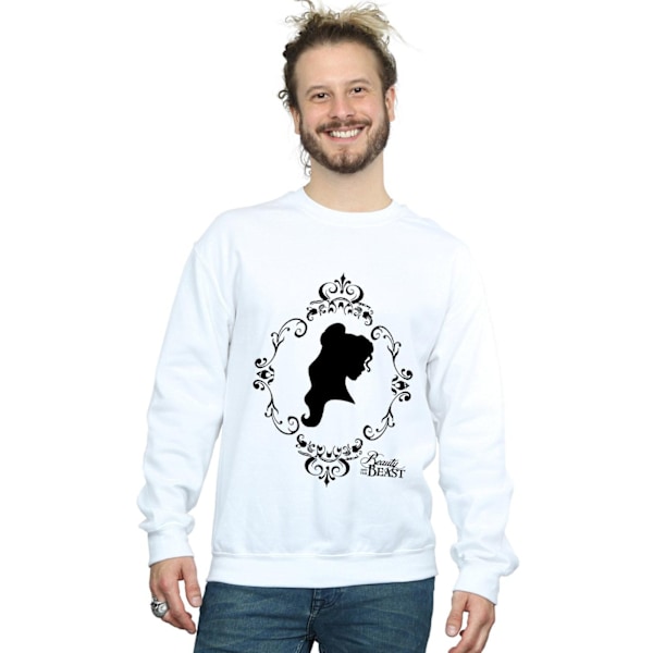 Disney Princess Herr Belle Silhouette Sweatshirt M Vit White M