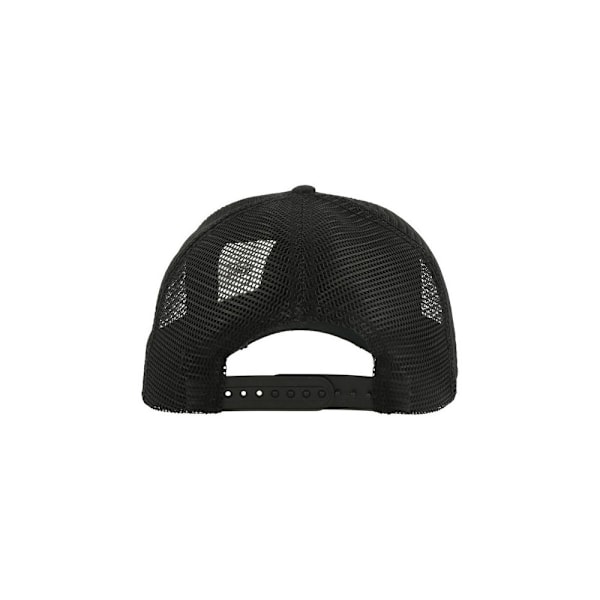 Atlantis Rapper Destroyed 5 Panel Weathered Trucker Cap One Size Black/Black One Size