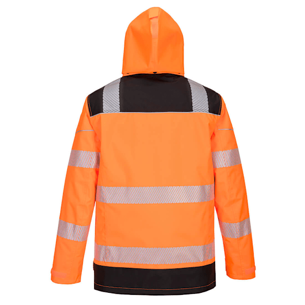 Portwest Herr PW3 5 i 1 Hi-Vis Säkerhetsjacka L Orange/Svart Orange/Black L