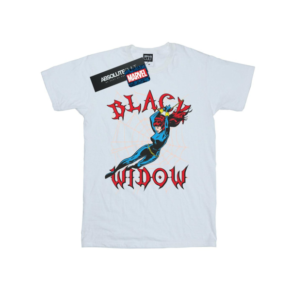 Marvel Womens/Ladies Black Widow Web Cotton Boyfriend T-shirt L White L
