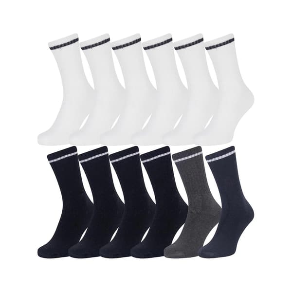Iron Mountain Klassiska Sportstrumpor för Män (12-pack) One Size M Multicoloured One Size