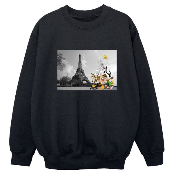 Looney Tunes Girls Eiffel Tower Replica Sweatshirt 9-11 år B Black 9-11 Years