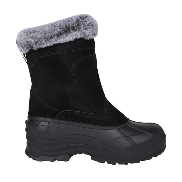 Mountain Warehouse Dam Snowdrift Mockpälsfodrad i Mocka Black 5 UK