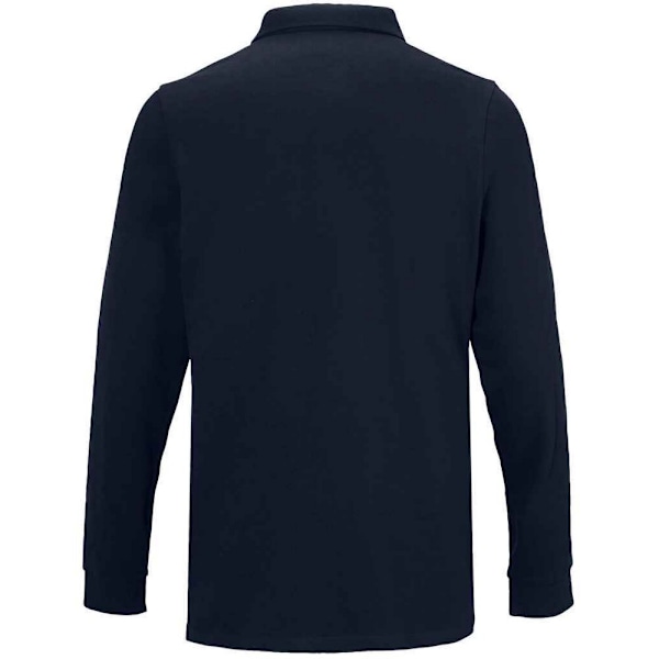 NEOBLU Herr Owen Pique Långärmad Poloshirt S Nattsvart Night Blue S