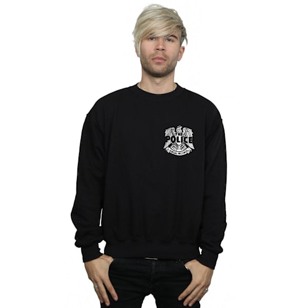 The Police Mens Illegal Records Eagle Chest Sweatshirt XXL Svart Black XXL