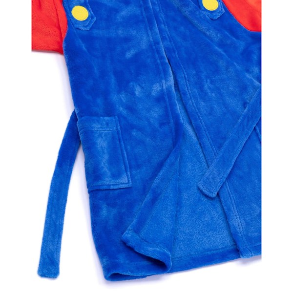 Super Mario Barn/Barnkostym Badrock 5-6 År Röd/ Red/Blue 5-6 Years