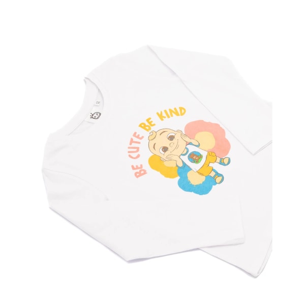 Cocomelon Girls Be Cute Be Kind Långärmad T-shirt 12-18 Mont White 12-18 Months