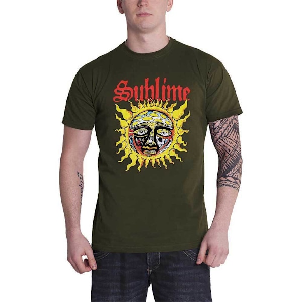 Sublime Unisex Adult Sun T-Shirt XL Grön/Gul Green/Yellow XL